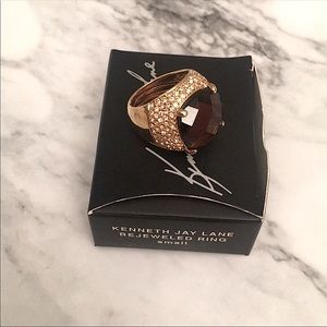 Kenneth Jay Lane Bejeweled Dome Ring